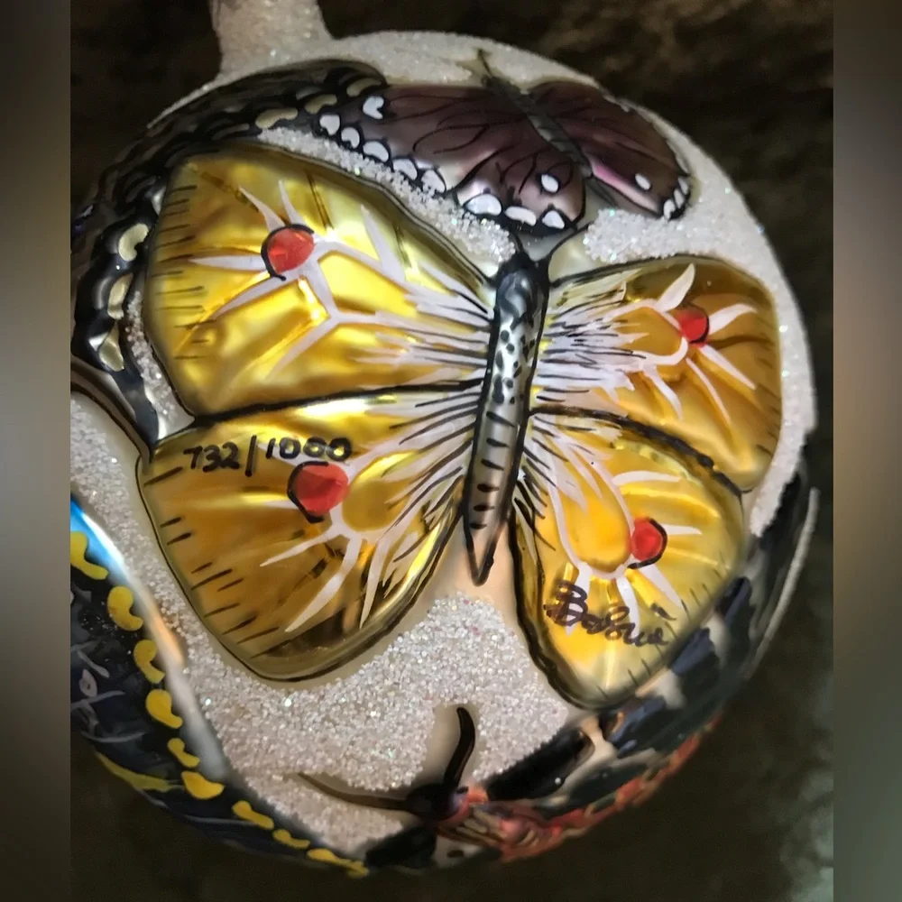 Slavic Treasures Butterfly Ball ornament